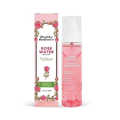 Rose Water Spray for Face | Korean Rose Water Spray with Glycerin | Rose Rugosa | Organic Flower Floated Mist Toner- Facial Toner for Women- Cruelty Free- Rose Scent- 100ml