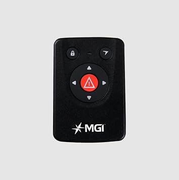 MGI Navigator Ai GPS+ Electric Golf Cart - 36 Hole Lithium Battery - Remote Control - Accessories Included (Drink, Umbrella, GPS Phone Holder), Plastic material, Black
