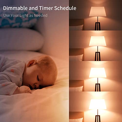 TJOY Bluetooth Light Bulb, Smart Light Bulbs with App Control, RGB Color Changing Led Light Bulbs Music Sync, Led Smart Light Bulb for Room, A19 E26 800LM, 1 Pack (Not Support Alexa/Google/WiFi)