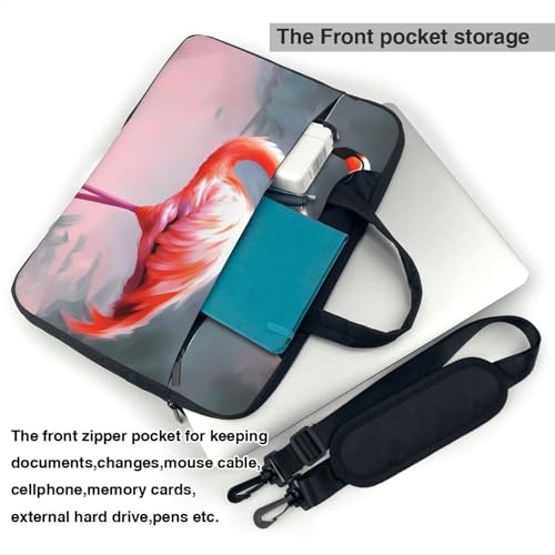 Bolso bandolera para laptop con diseño de flamenco miniatura 4