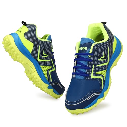 Image of PRO KVH Plus 2.0 Cricket Shoes for Men's - Fast Strap Rubber Spikes, Lightweight,Performance, Comfort, and Durability Shoe for All-Round Performance