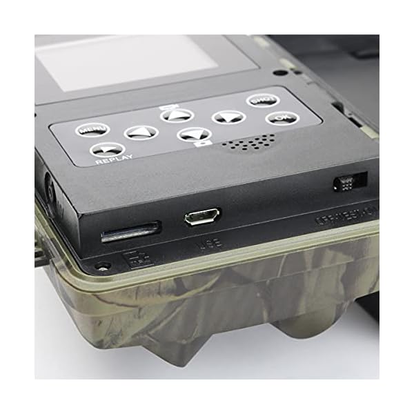 Gobutevphver Jagdkamera Wildkamera Jagdkamera 1080P 16Mp wasserdichte Fotofalle Ip65 Ir Nachtsicht 120Grad… – Bild 4