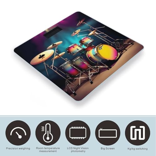 Báscula Digital Cool Drums Set para Baño miniatura 3