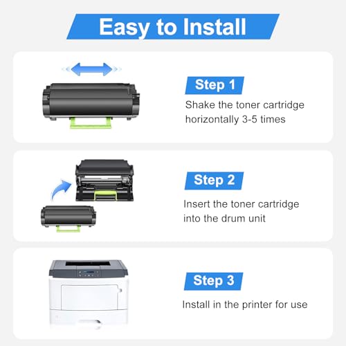 Toner 50F1H00 résout les blocages d'impression des Lexmark MS312dn et MS410dn