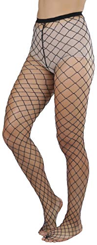 Image of ToBeInStyle Women's Large Mesh Fishnet Patterned Pantyhose Tights
