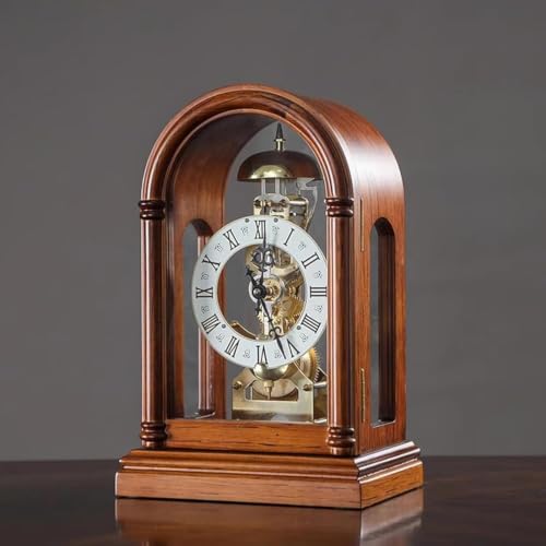 Vintage Mechanical Pendulum Wall Clock with Chime - Classic Design,