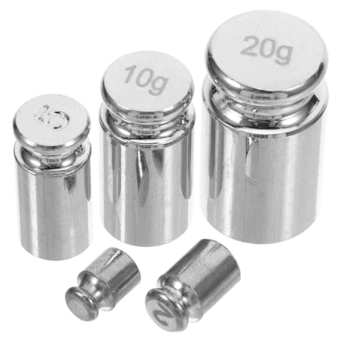 Cabilock Calibration Weights 1g-20g for Digital Scales Set of Steel Grams Scale for Cooking Jewelry and Office Use