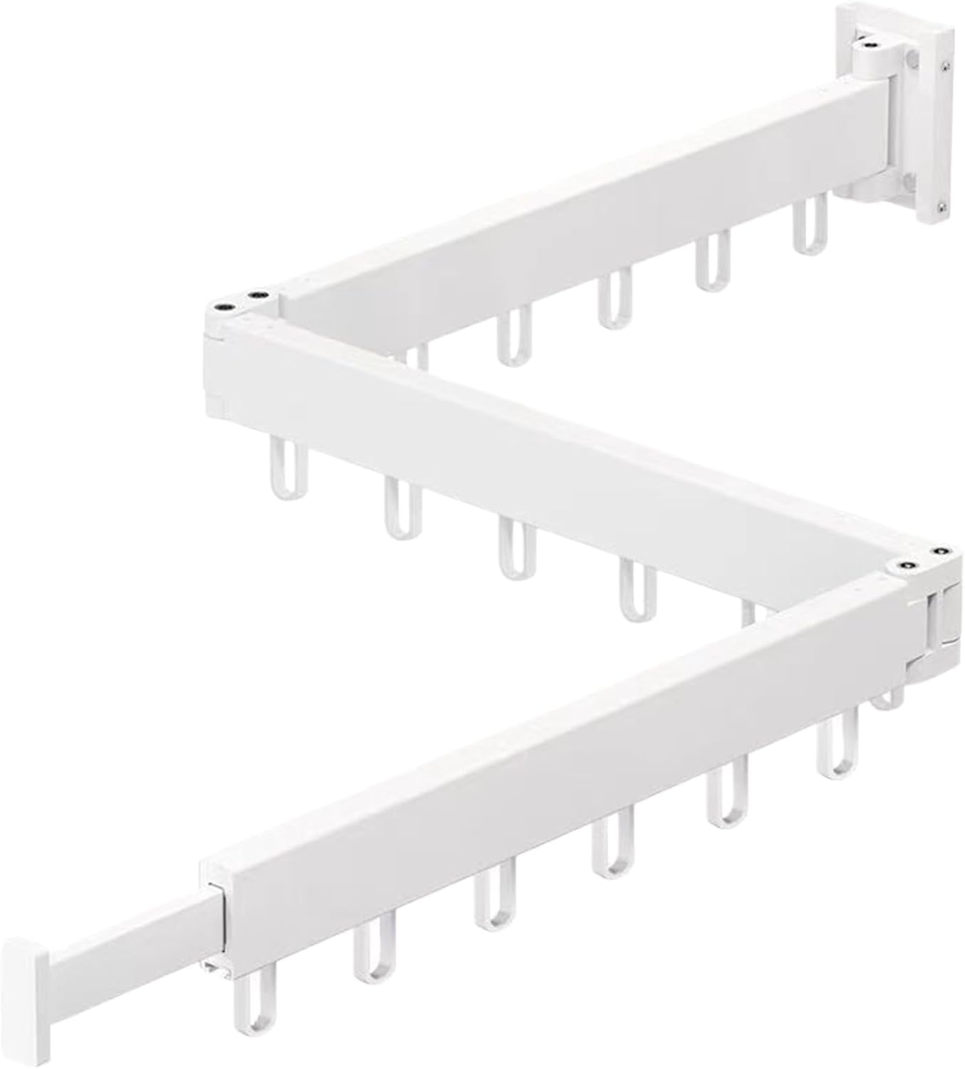 Wall Mounted Clothes Drying Rack, Retractable Hanger, Foldable Laundry with Space-Saving Design, Clothes Organizer for Bathroom Balcony Indoor, Drying Storage Accessory, Laundry Rack for Dorm Hotel