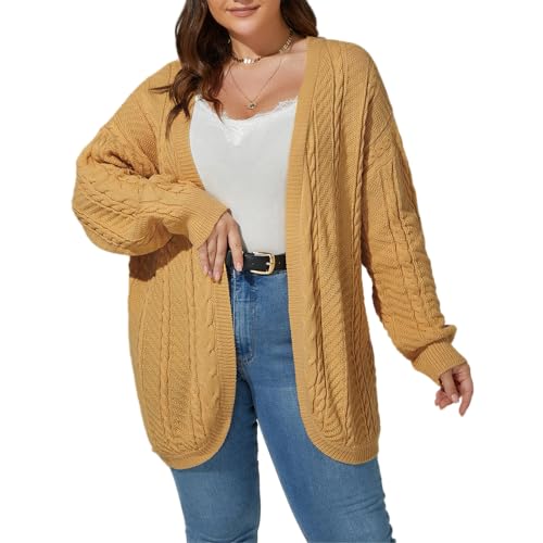 WUUKEPSG Women's Cardigan Sweater Autumn and Winter Comfortable Casual Long