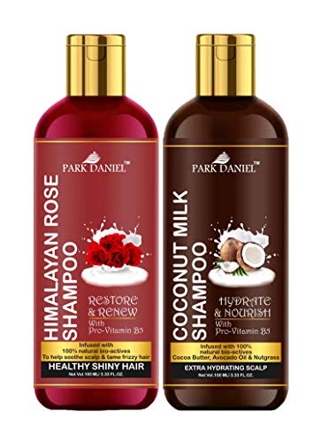 Park Daniel Premium Himalaya Rose Shampoo & Coconut Milk Shampoo Combo Pack Of 2 Bottle Of 100 Ml(200 Ml) For Rs. 359 @ 55% off