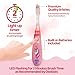 Lily's Home Kids Flashing Timer Toothbrush Kids with Soft Bristles, Rising Cup & Cover - Fun 2-Min Light-Up Brushing for Children - Toddler Soft Toothbrush Kit (Unicorn)