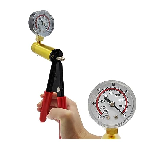 Bomba de Vacío Manual para Llenado de Frenos, Kit de Herramientas de Prueba con Manómetro para Servicio de Aire Acondicionado y Diagnóstico Automotriz miniatura 3