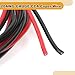 Partuto 1 Set 20AWG Universal Ground Wire Car Radio, Automotive, Car Speakers Power Wire Fully Insulated& Soft Touch Jacket TC Black,Red 49FT Black+49FT Red