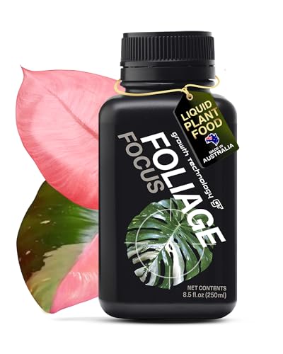 Growth Technology GT Foliage Focus - Liquid Indoor Plant Food for Houseplants, Tropical Plants, Aroids, Ferns and Palms – Concentrated Formula for Vibrant Leaves and Dense Foliage – 8.5 fl oz (250 mL)