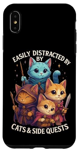 Cats Side Quest Disturted  ʔ ȃ[A X}zP[X iPhone XS Max p