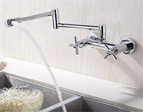 Robinet de cuisine mural avec mitigeur d'eau et aérateur pour évier simple cuve