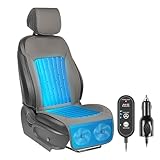 Paffenery 2026 Upgraded Cooling Car Seat Cover Front Seat, 12V-24V Ventilated Cooling Car Seat Cushion, Cooled...