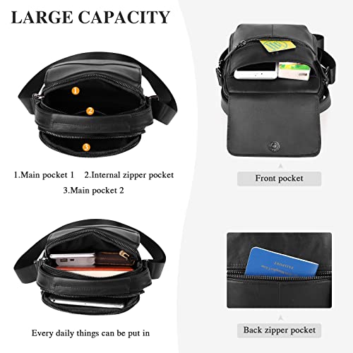 Men's Genuine Leather Shoulder Bag Briefcase Messenger CrossBody Handbag Satchel Travel bag4
