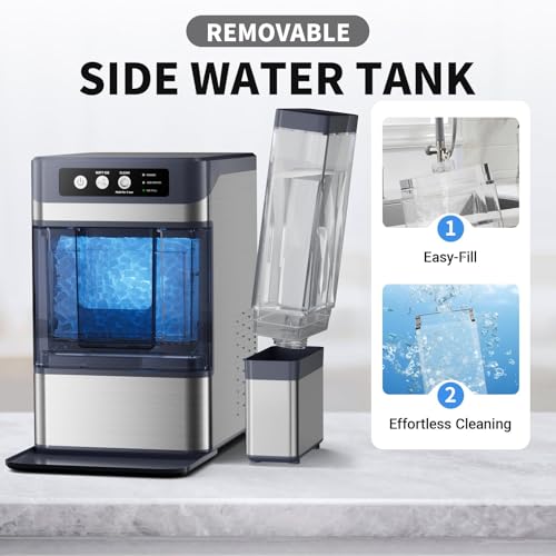Fabricadora de Hielo Nugget de Mostrador 37.5 lbs/24h miniatura 5