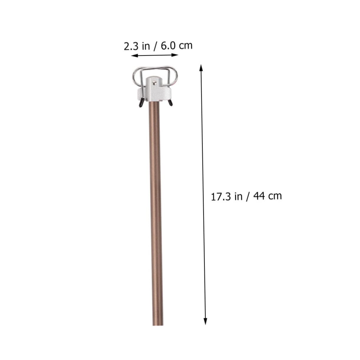 ifundom 1 Set Folding Camping Lamp Stand Outdoor Light Rack with Double Hooks High Strength for Enhanced Stability for Various Environments