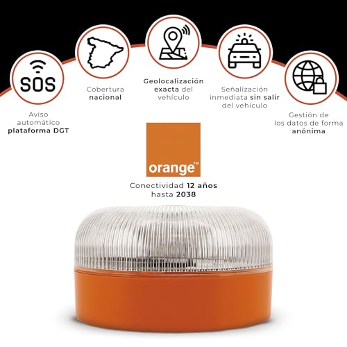 Baliza V16 Geolocalizada con SIM y Base Imantada