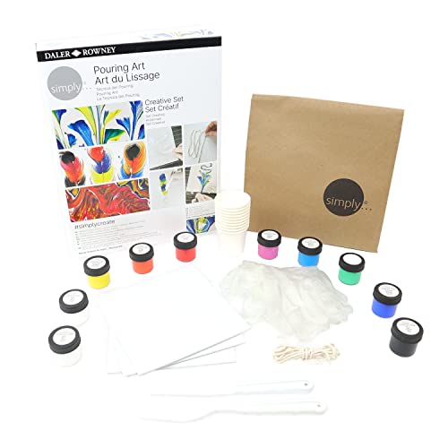 Daler-Rowney Simply Pouring Painting Creative Set, DIY, Fun Activity, Make Your Own Art - Image 3