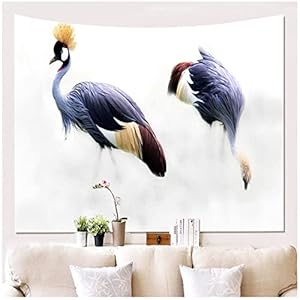 Tapijtwerk BY MJMCYBQQY Nordic Stof Dier Vogel Wandtapijten Woonkamer Schilderijen Bank Achtergrond Doek Bekleding…