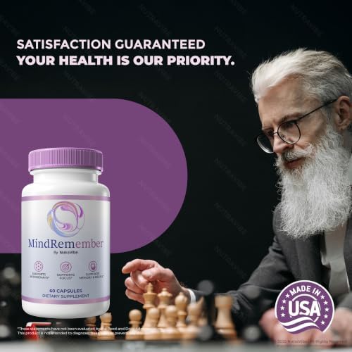 NutraVibe MindRemember Capsules, 60 Capsules — view 8