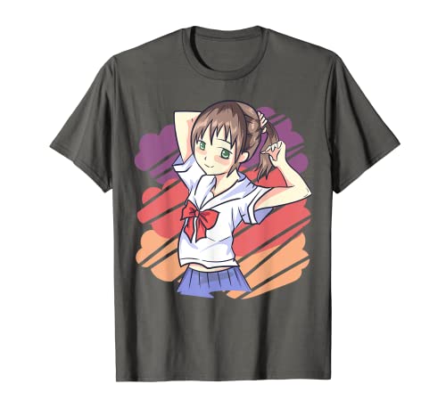 Japan Culture Art Anime Otaku School Girl Aesthetic Maglietta