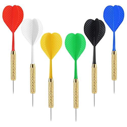 Accmor 18 Pack Steel Tip Darts, 18 Grams Metal Tip Dart Set, Darts Metal Tip Set, Metal Darts For Dartboard #TOP1