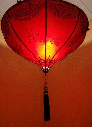 Preisvergleich Produktbild Orientalische Deckenlampe Anadil Rot