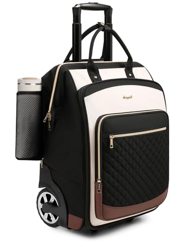 Rolling Bag with Wheels and Handle, Heavy-duty Large Backpack