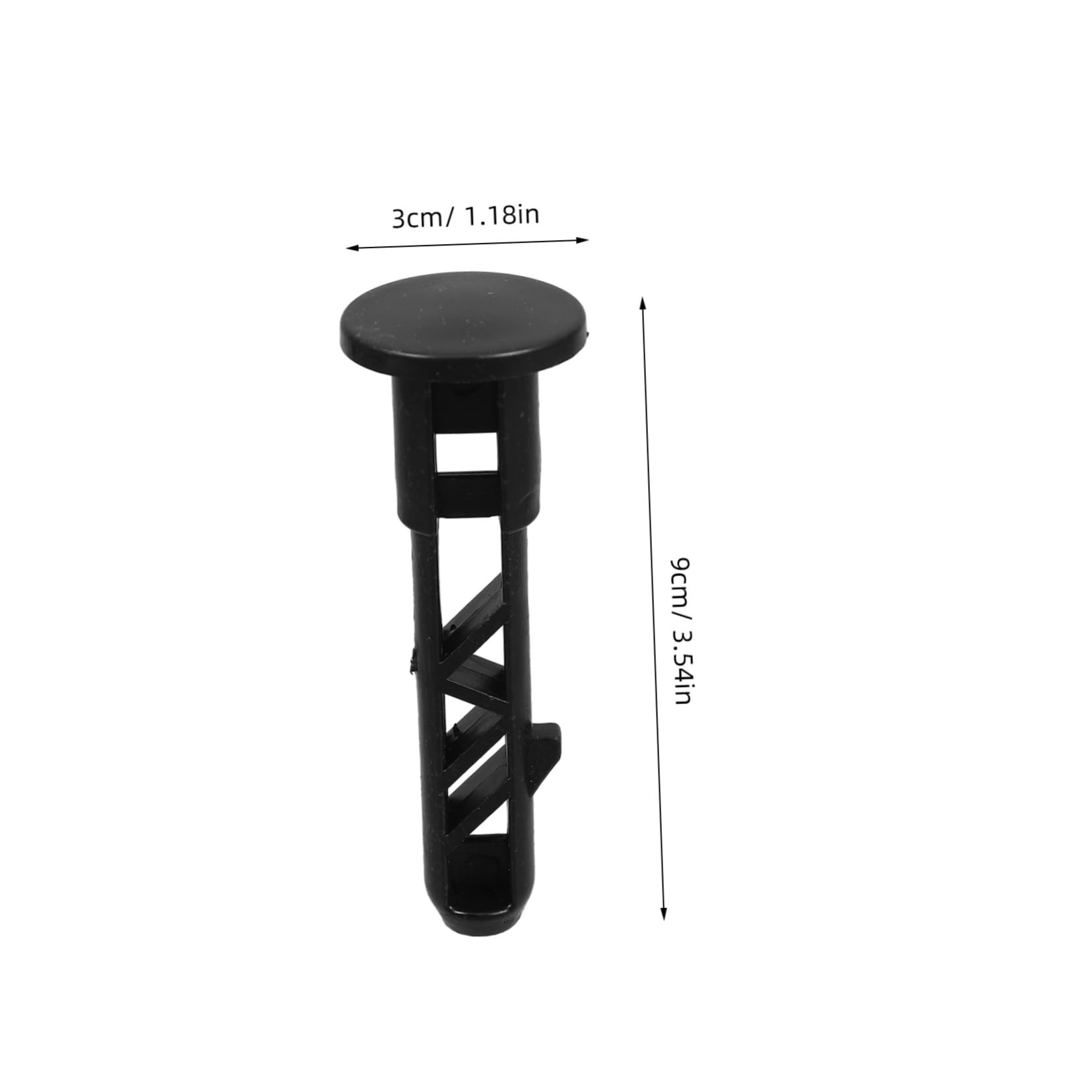 Levemolo 6pcs Plastic Trash Can Garbage Can Outdoor Trash Can Bins Hinges Junk Case Trash Cans Trash Can Hinge Pin Trash Can Lock Wheelie Lid Hinge Pins Bin Hinge Pins Black Nylon