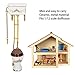 VGEBY 112 Scale Cute Retro Portable Ceramic Metal Doll House Decoration Toy Photography Props Bathroom Doll House Toys Decor Dollhouse Accessories Doll Toilet