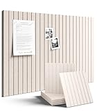 Fluxynara Large Felt Bulletin Board 36' x 24' Cork Board Alternative-6 Pack with 40 Safe Removable Adhesive Tabs, Cork Boards for Walls Cork Board for Home Office Classroom Pin Board (Oatmeal)