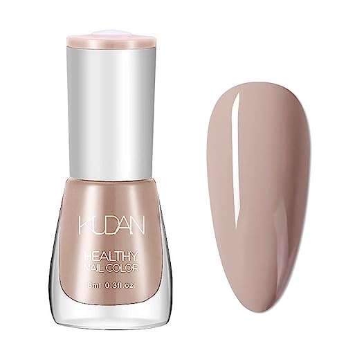 Nude Nail Polish, Milk Tea Color Nail Polish, Neutral Color Nail Varnish, Long Lasting Chip Resistant & Quick Drying Nail Polish for DIY Nail Art Manicure at Home Salon 8ML (Nude)