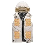 gilet riscaldata da uomo donna, 11 zone di riscaldamento, giacca riscaldato senza manica, gilet riscaldata da uomo donna calda giubbotto trekking autunno e inverno giacca invernale