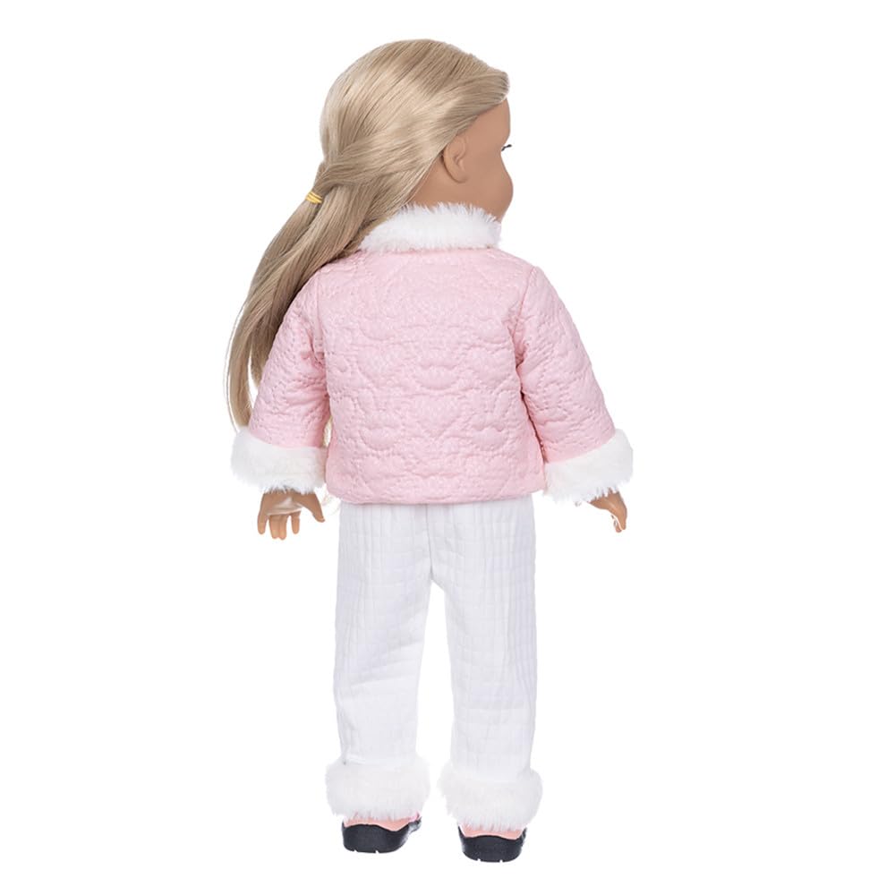 NIXNUT Doll Clothes Winter Outfit Cotton Coat Jacket Pants Skirt Suit for American Girl Doll 18 inch, free size - Image 2