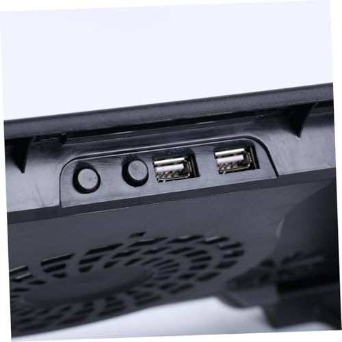 Base de enfriamiento para laptop con 5 ventiladores USB y soporte ajustable miniatura 4