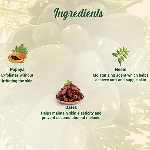 Biotique Papaya Tan Removal Brightening & Revitalizing Face Scrub | Gentle Exfoliation | Smooth and Clear Complexation | 100% Botanical Extracts| Suitable for All Skin Types | 75g