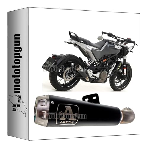 Pot echappement Arrow Pro-Race de haute qualite en nichrom noir pour Svartpilen 401