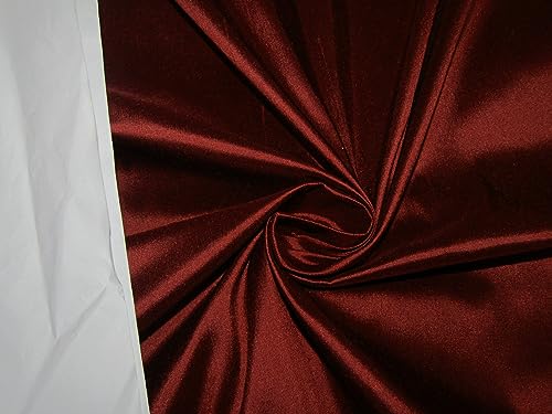 Tissu en soie Dupioni marron rouille pour confectionner vos robes de mariée d'automne