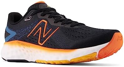 New Balance Men's Fresh Foam EVOZ V2 Running Shoe, Black/Blaze Orange/Dark Moonstone, 10 | Image 1