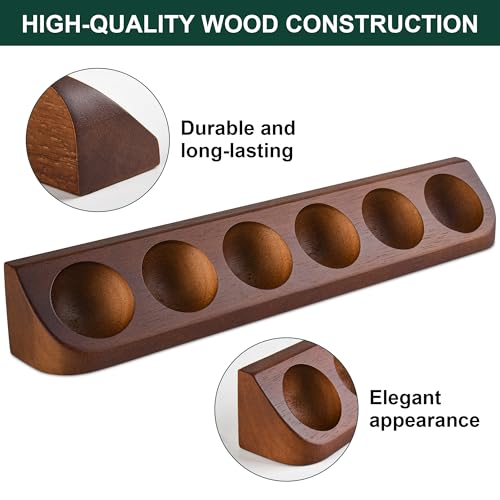 2-Pack Golf Ball Display Case - Wall Mount - Display 12 Standard Golf Balls - Brown Wooden Case - Golf Office Tabletop Decor - Sport Memorabilia Gift for Men - Image 4