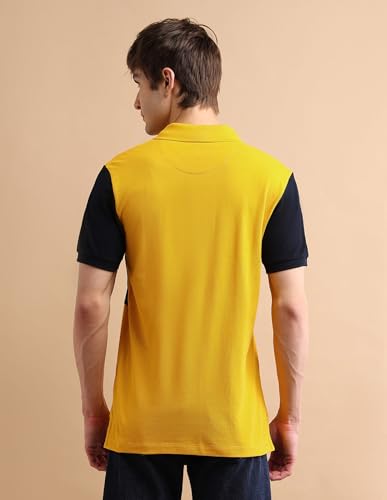 Image of U.S. POLO ASSN. Solid Slim Fit Polo T Shirts for Men - 100% Cotton, Half Sleeves Mens Tshirt