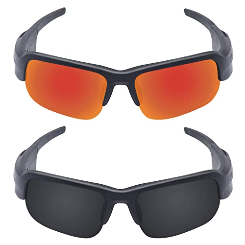 Image of Galvanic Replacement Lenses for BOSE Tempo Sunglasses - Ruby + Black Polarized - Combo Pack