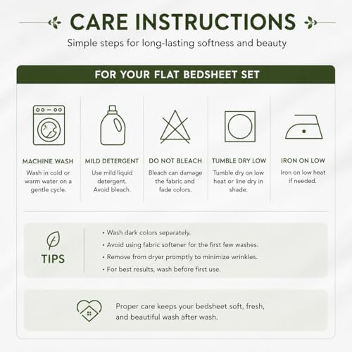 Image of Blue Strip Polycotton Bedsheet, Double 90x100 (Sage Green) | Hotel Quality | Soft, Breathable & Colourfast | Wrinkle Resistant | Machine Washable | Pillow Covers Included