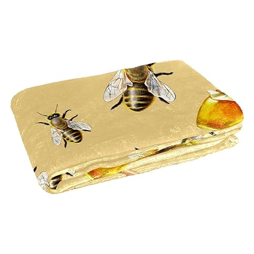 Couverture abeille aquarelle pour éliminer les frissons sur le canapé - 3