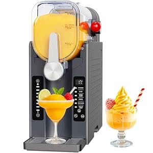 Slushie Machine: No Ice Needed All-in-One Slushy Maker for Home, Real-Time Temp Display, Auto-Clean, 6 Preset | Frozen Margaritas, Cocktails, Frappés, Ice Cream, Smoothies, Milkshakes,Summer Parties