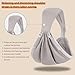 HuiFen Baby Sling Carrier Newborn to Toddler, Upgraded Adjustable One-Shoulder Lightweight Portable Carrier with Breathable Fabric & Ergonomic Support for 6-40 lbs, One Size Fits All (Grey)